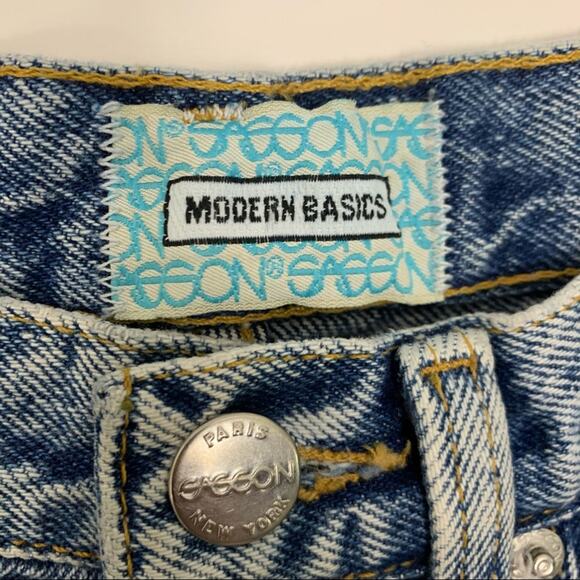 Sasson Vintage RARE Acid Wash Cutoff Denim Jean Shorts 6 - Picture 11 of 16